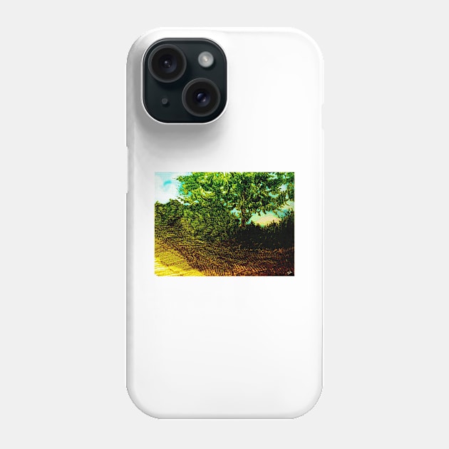 Fallow Field, Water of Leith: Halftone version Phone Case by grantwilson