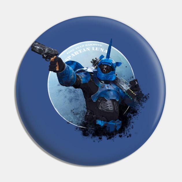 Spartan Luna Pin by dragonrise_studio