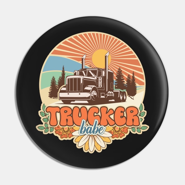 Groovy trucker girl female driver Trucker babe Pin by HomeCoquette