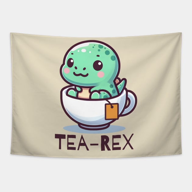 Tea-Rex Tapestry by BankaiChu