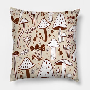 retro mushroom love heart Pillow