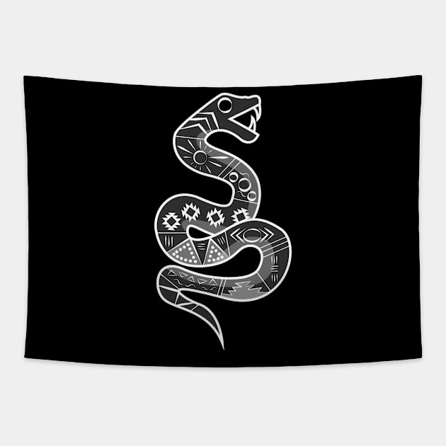 Mexican Aztec Snake Design Tapestry by JDP Designs