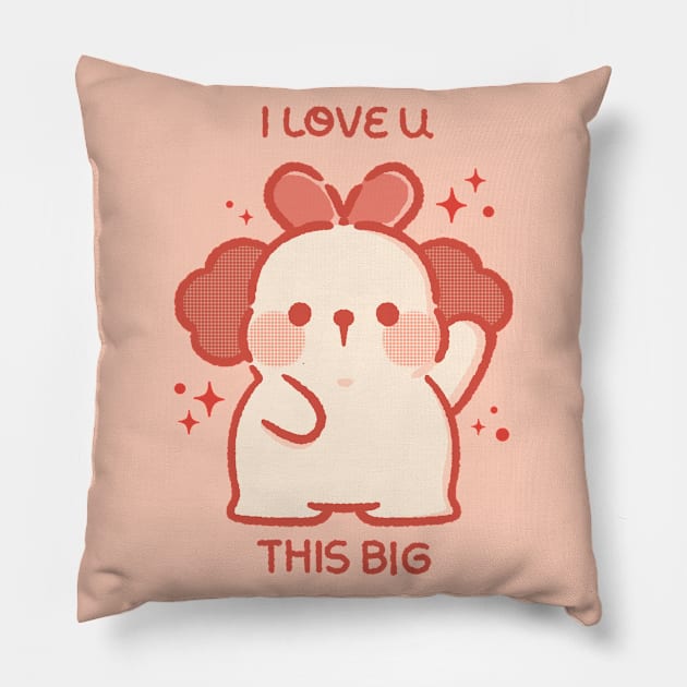 I LOVE U THIS BIG Pillow by LittleChings