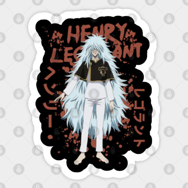 Black Clover Henry Legolant Black Clover Sticker Teepublic