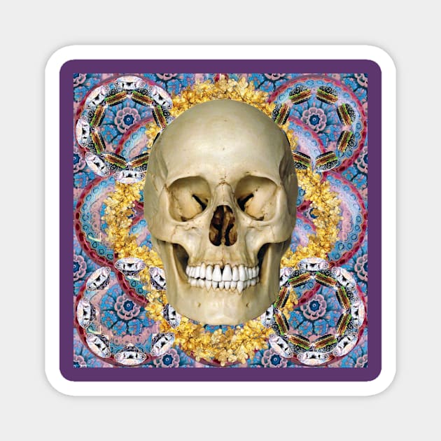 dream skull psychedelia Magnet by STORMYMADE