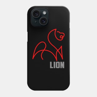 RED LINE LION Phone Case