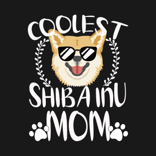 Glasses Coolest Shiba Inu Dog Mom T-Shirt