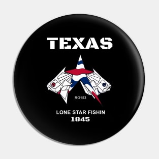 Texas Lone Star Fish State Pin