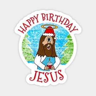 Happy Birthday Jesus Christmas Christian Church Xmas 2022 Magnet