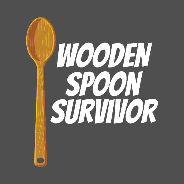 Wooden Spoon Survivor Funny Nostalgia by Tracy