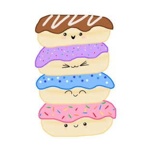 Chibi Kawaii Donuts T-Shirt