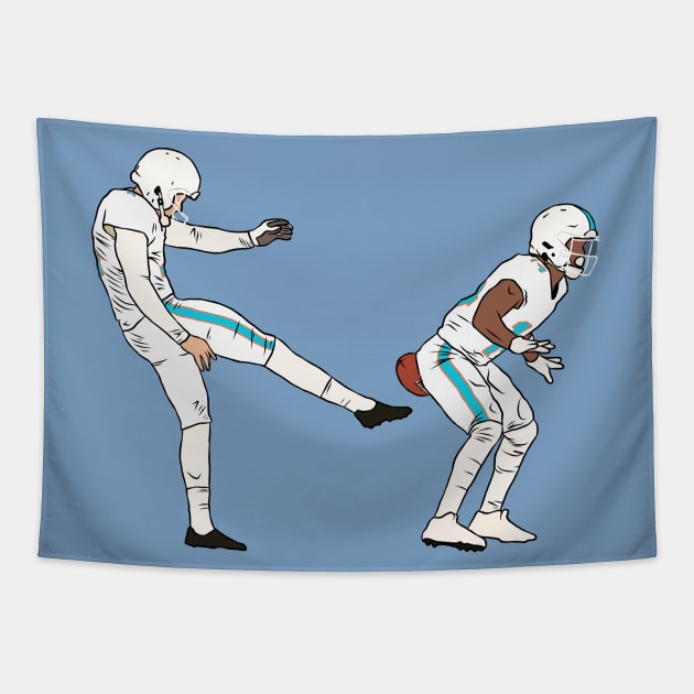 The Butt Punt Tapestry by rattraptees