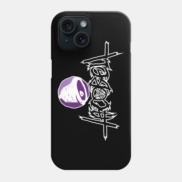 Evil Taco Death Metal Logo Phone Case by UnluckyDevil