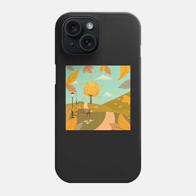 Autumn landscape Phone Case by dreaminks