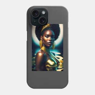 Black History Month Melanin Black Women Afro Phone Case