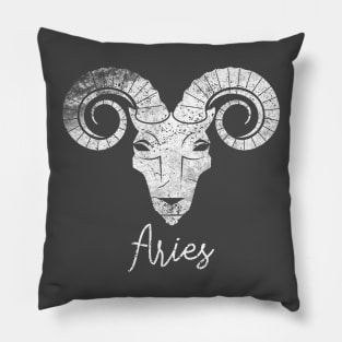 Aries Animal Vintage Personality Horoscope Zodiac Pillow