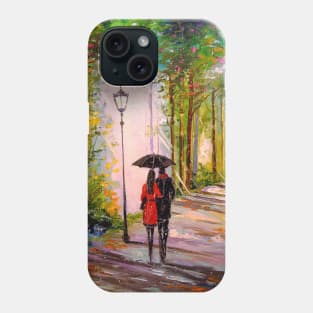 Romantic walk in the Park Phone Case