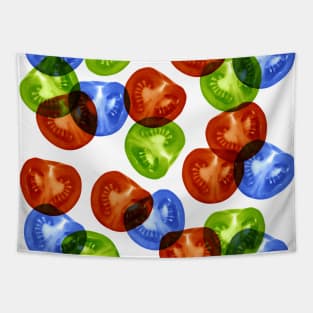 RGB Tomato salad Tapestry