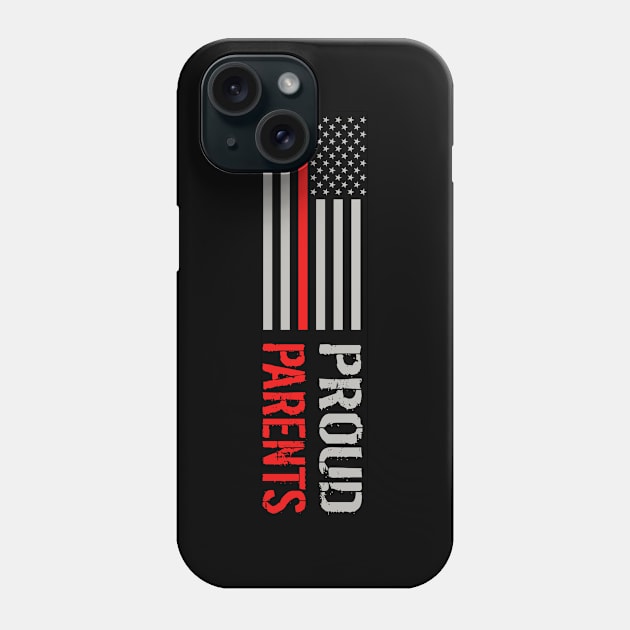 Firefighter: Proud Parents Phone Case by Jared S Davies