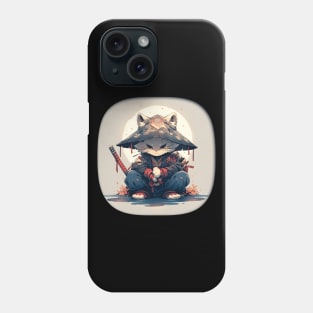 Cat Japanese Samurai Phone Case