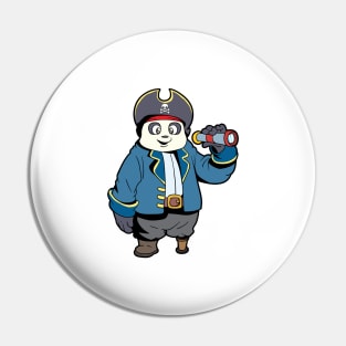 Captain Panda - Pirate Panda Bear Pin
