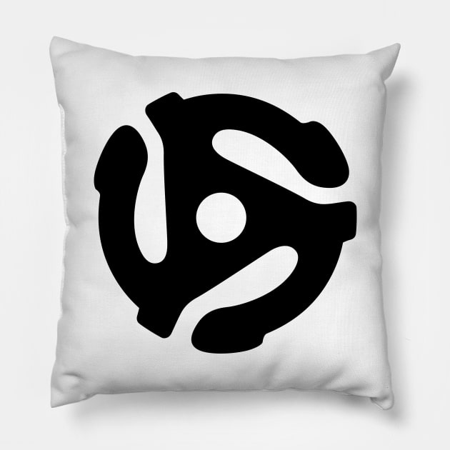 45 RPM Adaptor Pillow by familiaritees