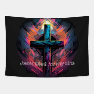 Jesus Died for my Sins V7 Tapestry