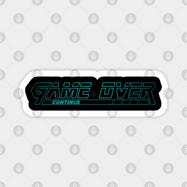 Metal Gear Solid - GAME  OVER Magnet by Doomcandy