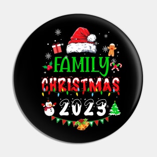 Matching Family Christmas 2023 Team Santa Elf Squad Pin