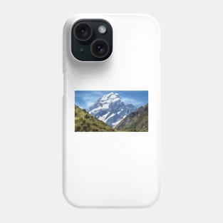 Mt Cook Summit Digital Painting Phone Case