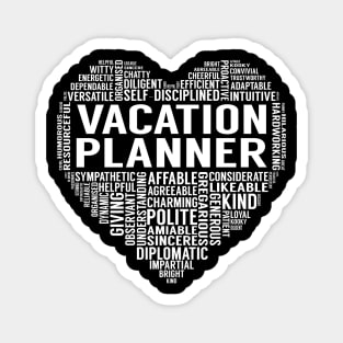 Vacation Planner Heart Magnet