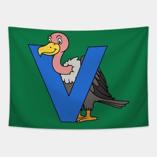 Letter V with Vulture Tapestry