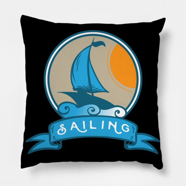 Sailing Pillow by Dojaja