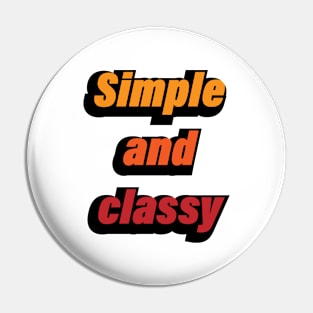 Simple & classy colorful design Pin