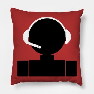 I Game with Headphones On! Pillow