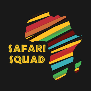 Safari Squad – Kids & Adults Africa Continent Graphic Design T-Shirt