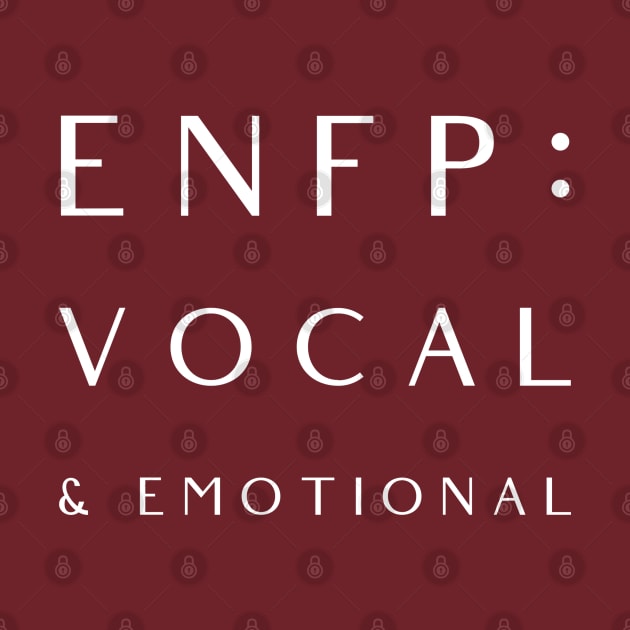 ENFP - Vocal & Emotional by Aquarian Apparel