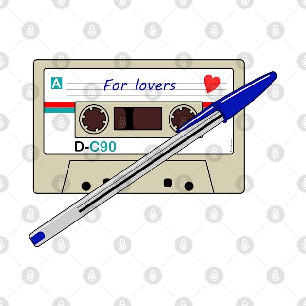 Cassette for lovers by Pendientera