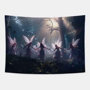 Enchanted Forest Fairies: Pastel Dreams Tapestry