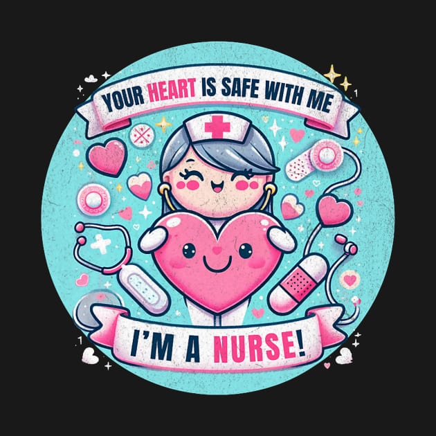 Valentine IMCU Nurse - Heartwarming Care _ Love Tee by Neldy