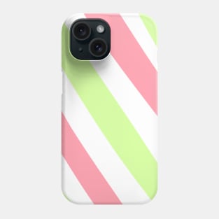 Red green watercolor stripes art background Phone Case