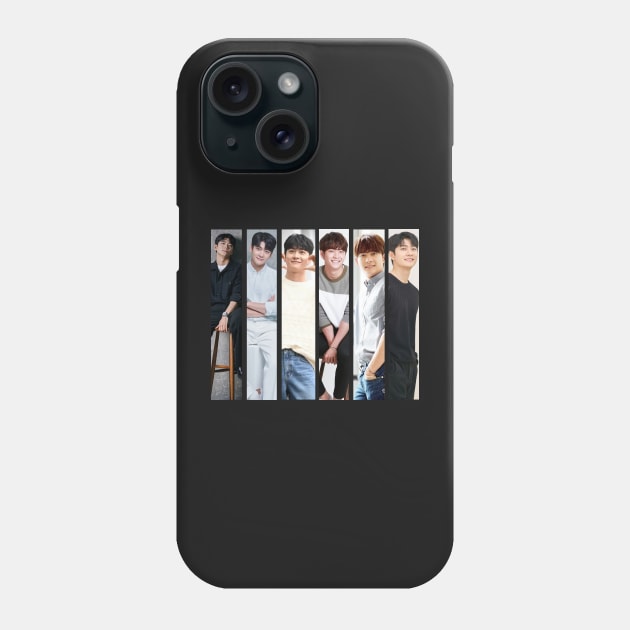 Kang Tae Oh vertical collage black and white Phone Case by Athira-A