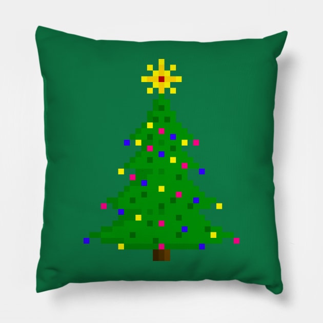 Christmas tree Pillow by arc1