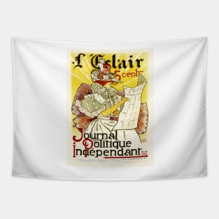 L ECLAIR France Independent Political Journal 1897 Magazine Front Cover Advertisement Tapestry