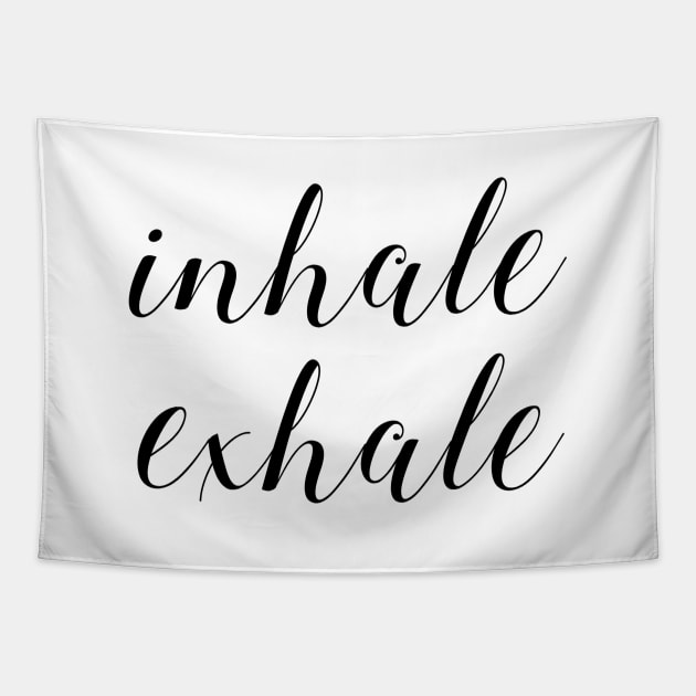 Inhale Exhale Tapestry by Jitesh Kundra