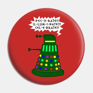 Holiday Dalek Pin