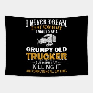 I am a grumpy old trucker Tapestry