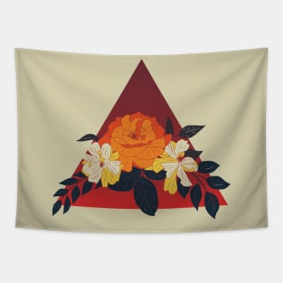 aesthetic dark flowers Tapestry