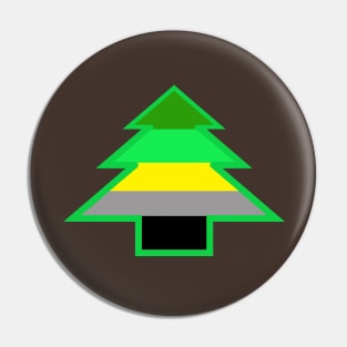 Aromantic Pride: Christmas Tree Pin