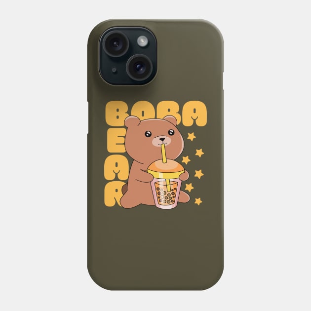 Kawaii Boba Bear Phone Case by Bruno Pires